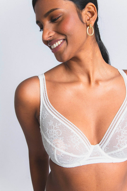 MISS LEJABY : Lily Lace Plus Size Triangle Bra