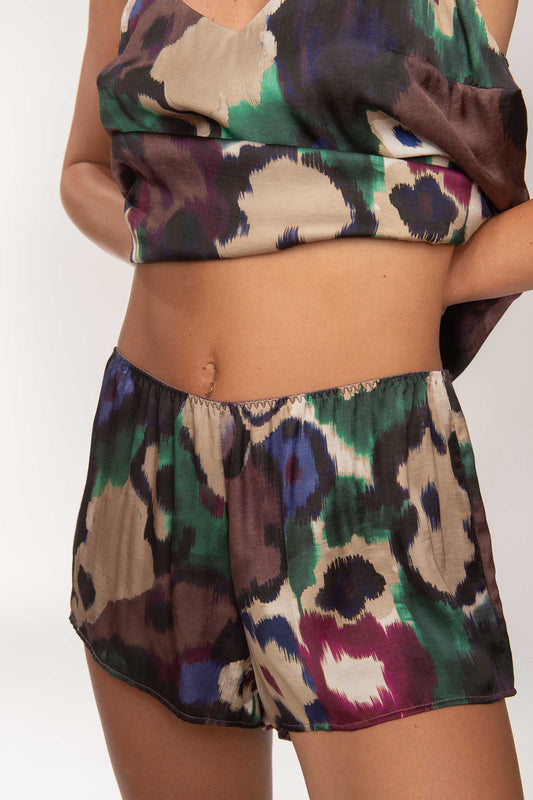 PARADISE : Printed viscose shorts