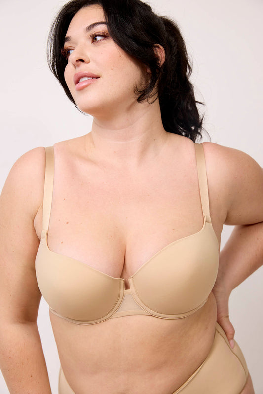 NUFIT : Soutien-gorge nude corbeille à coques en lycra®