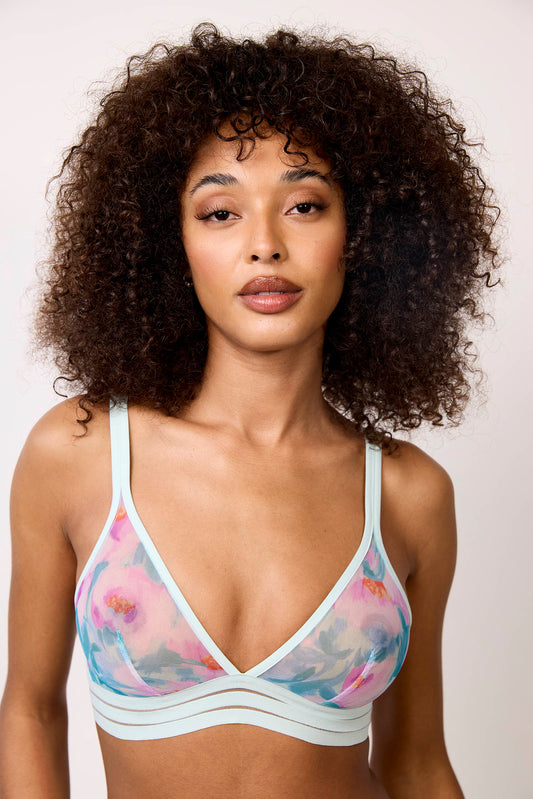 NUFIT GARDEN : Soutien-gorge triangle sans armatures motif floral