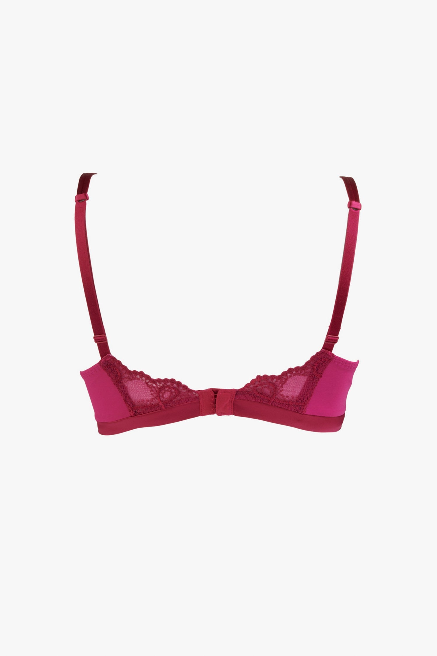 Soutien-gorge pourpre triangle sans armatures en broderie française - POÉSIE | Maison Lejaby Soutien-gorge pourpre triangle sans armatures en broderie française - POÉSIE | Maison Lejaby