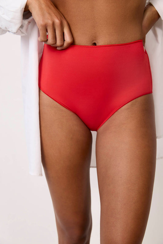 INVISIBLES : Culotte haute rouge invisible

