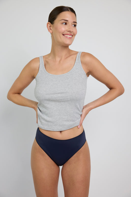 LES INVISIBLES : Blue Invisible high-cut briefs