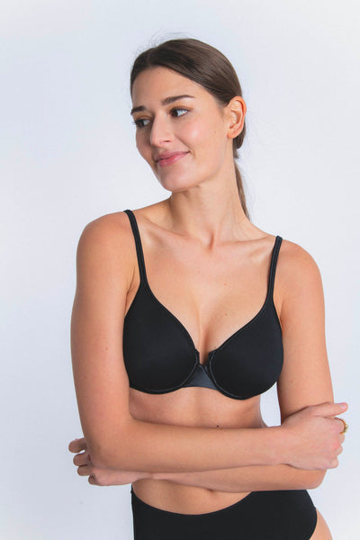 Soutien-gorge Lejaby Nuage 85B - Microfibre Noir, Bonnet B, Armature, Neuf Avec étiquettes, Confort Et Maintien