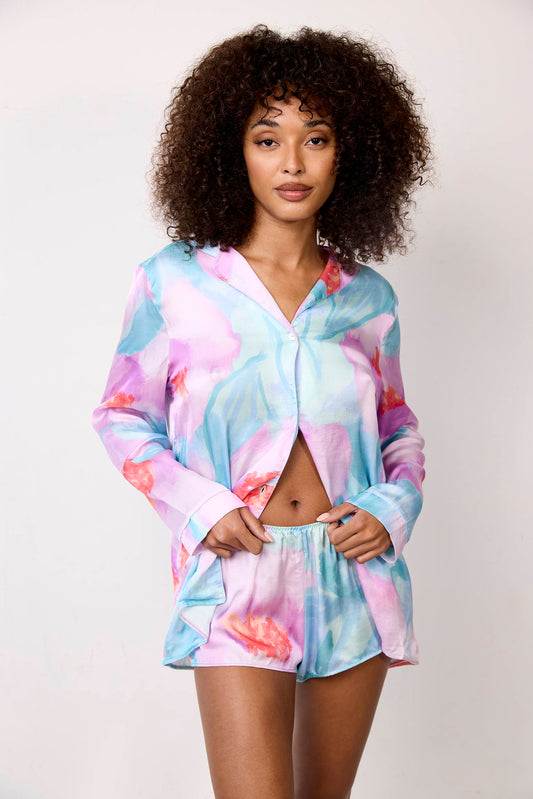 PARADISE : Short en viscose imprimé