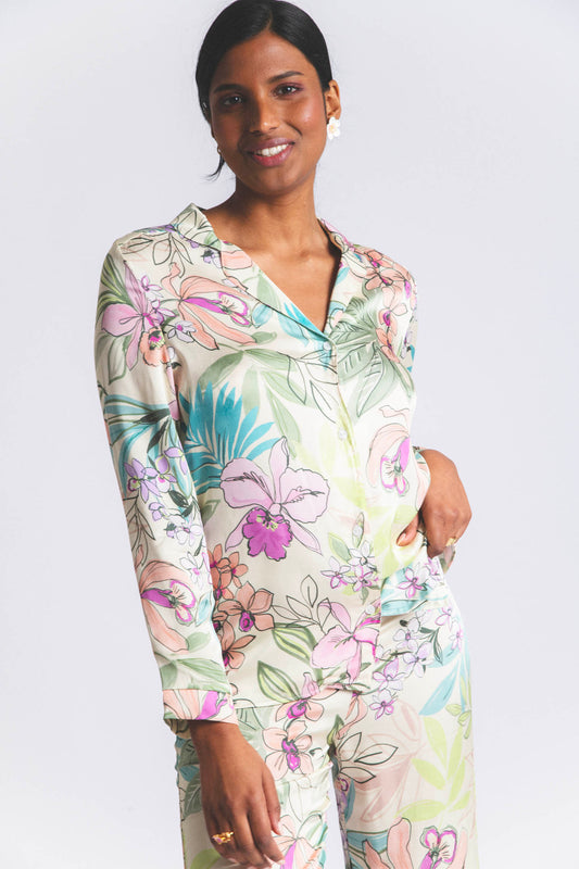 PARADISE : Chemise en viscose imprimée