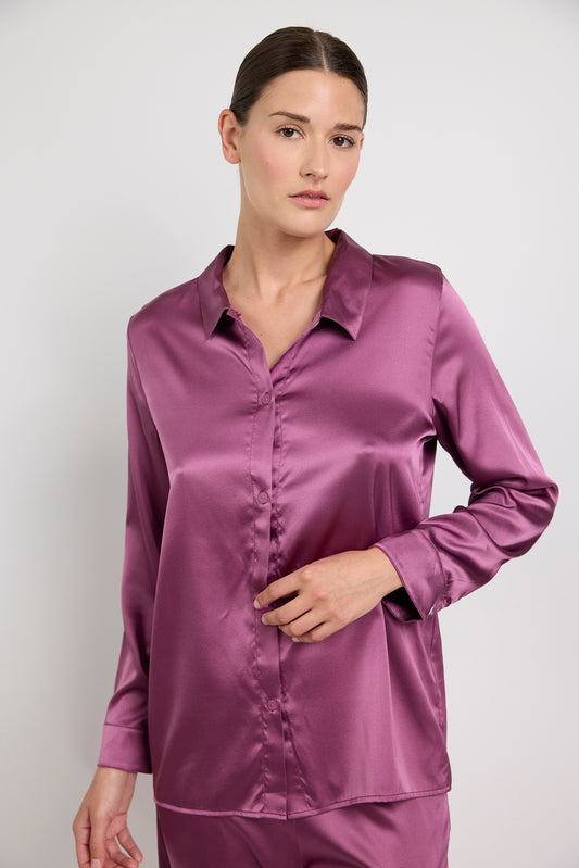SILK'N MOON : Pink silk nightgown